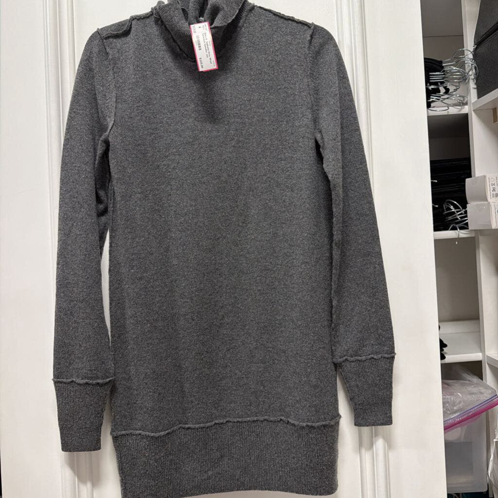 Grey Wool Turtleneck Sweater, n/a