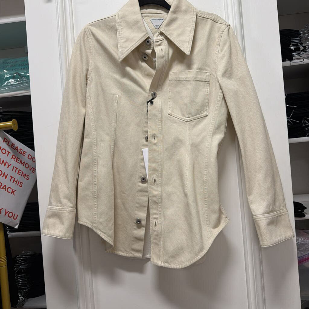 Cream Denim Jacket (NWT 1700)