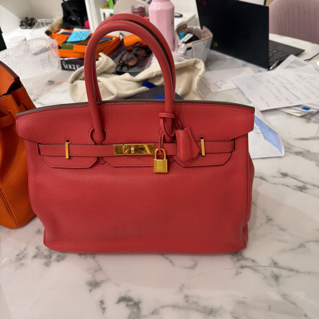 Birkin 35 PINK Clemence GHW