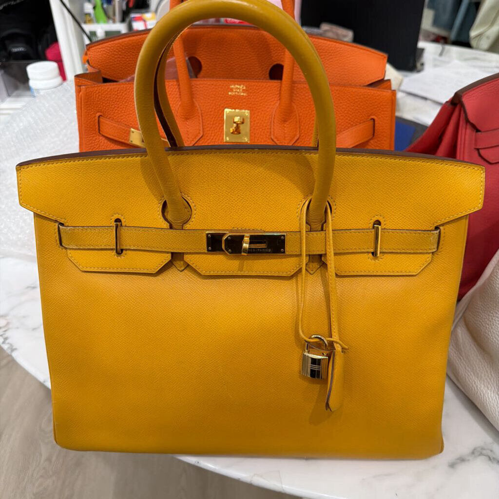 Birkin 35 Yellow Epsom
