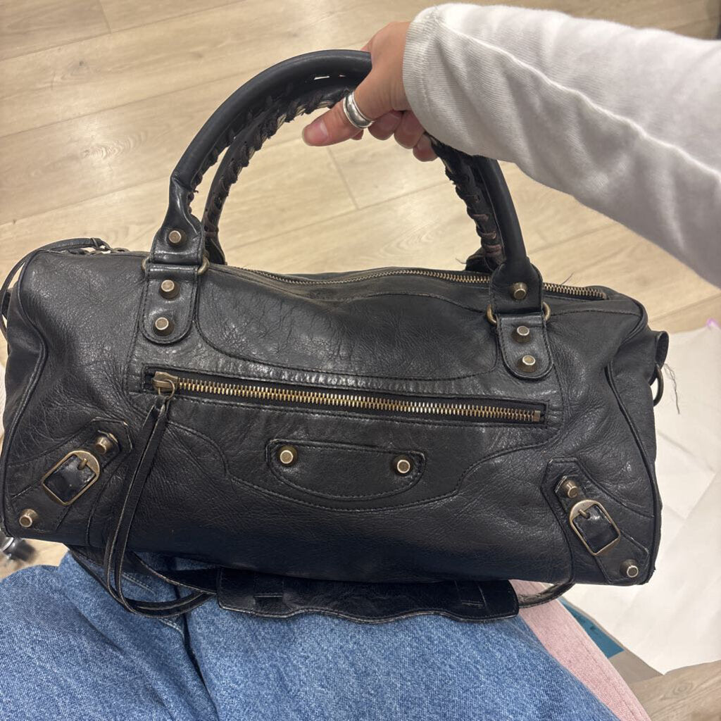 Black Twiggy Motocross Bag (As is Corner)