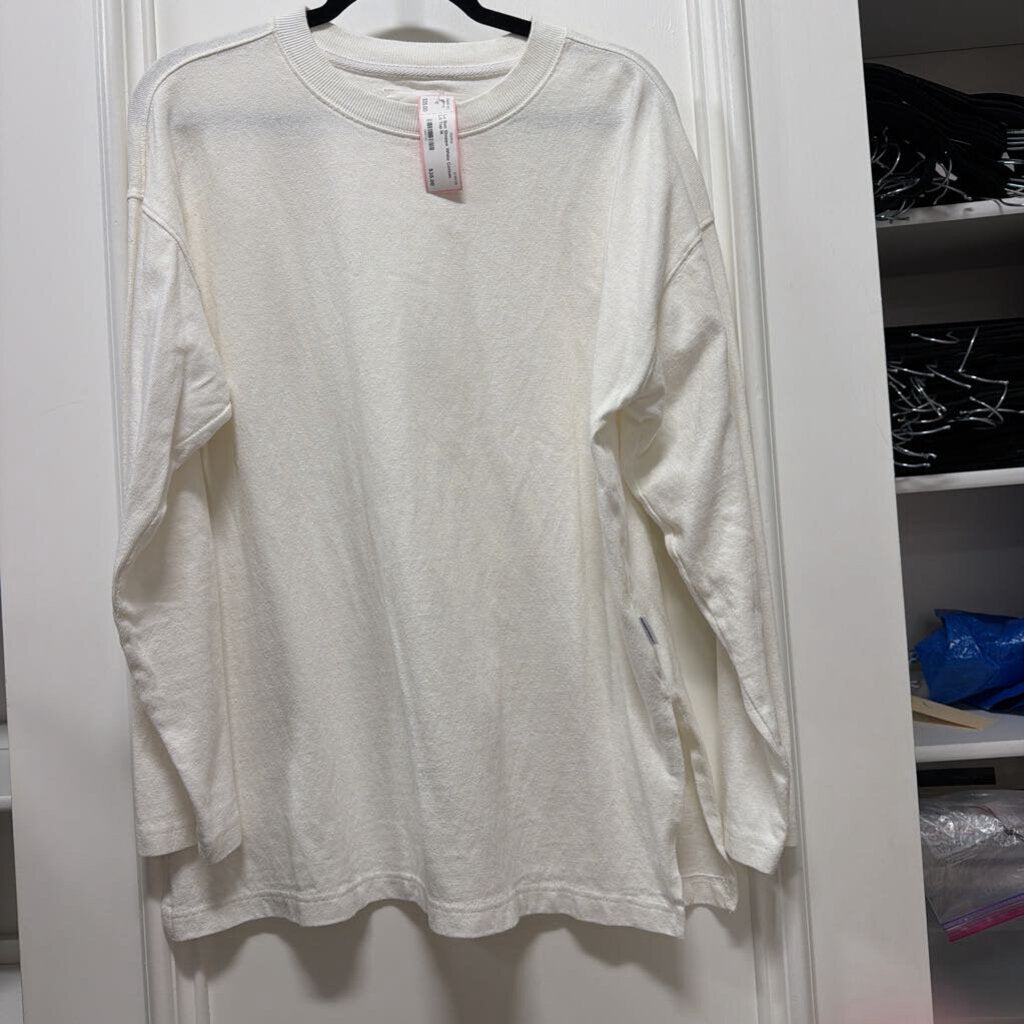 White Cotton LS Top