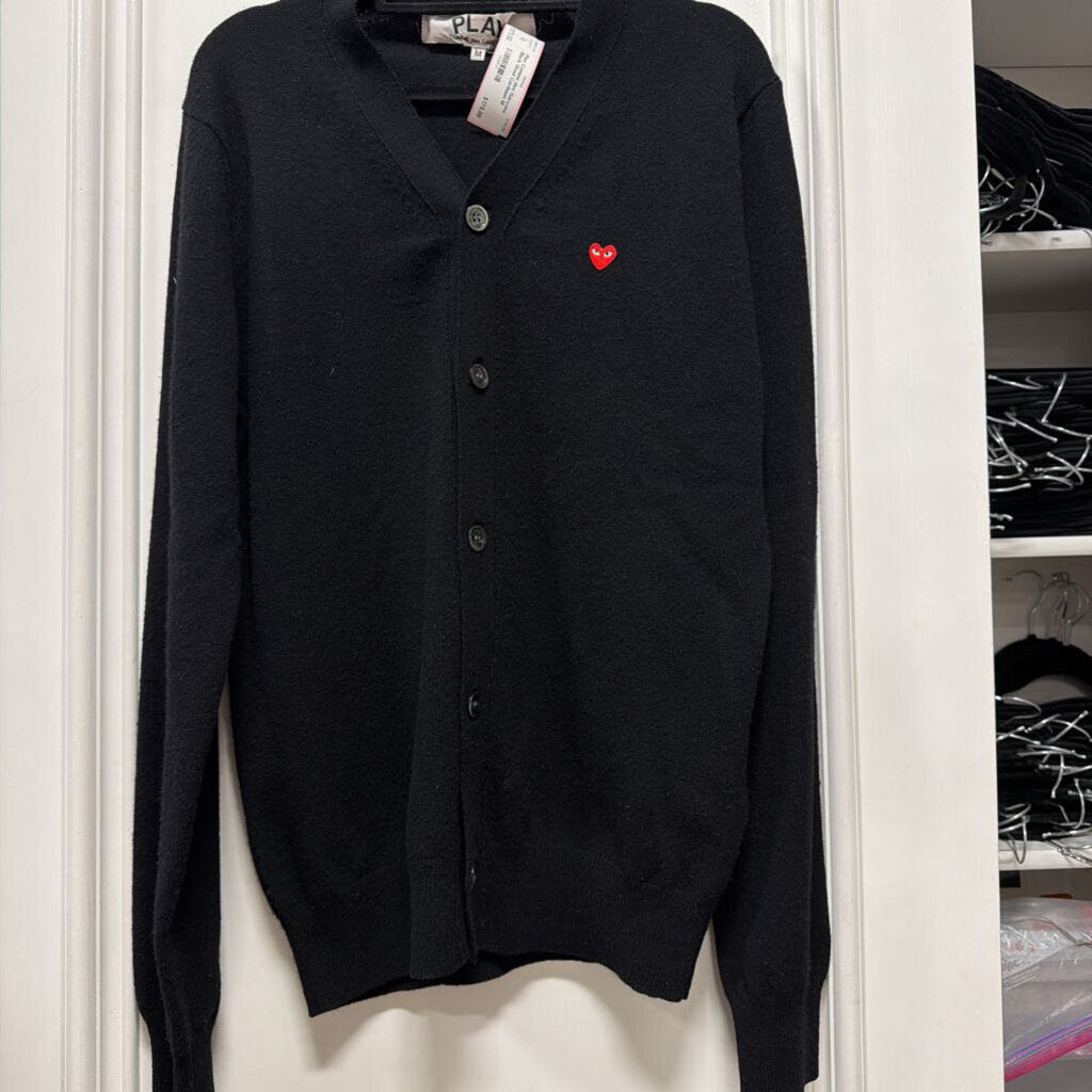 Black Wool Cardigan