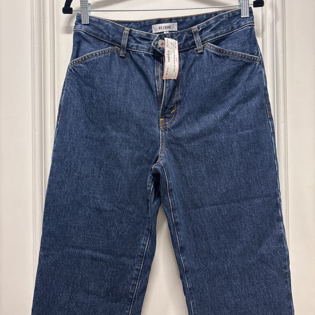 Dark Wash Denim Zip Jean