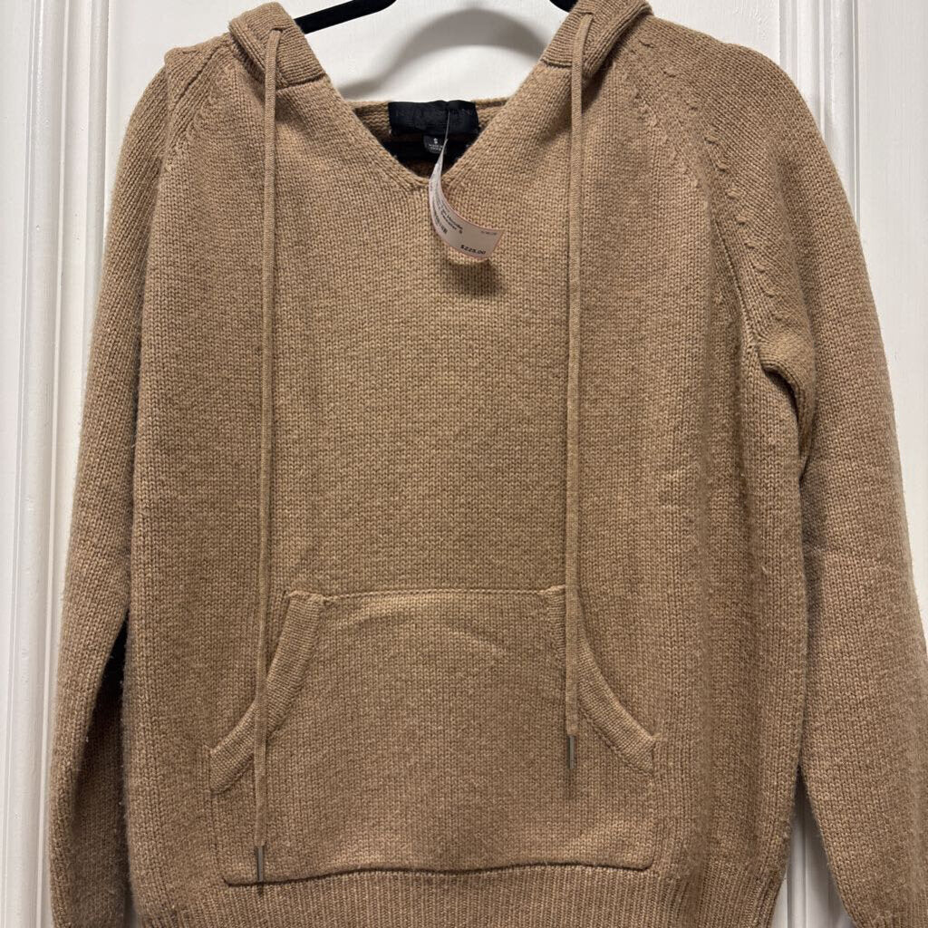 Tan Hoodie Cashmere Sweater
