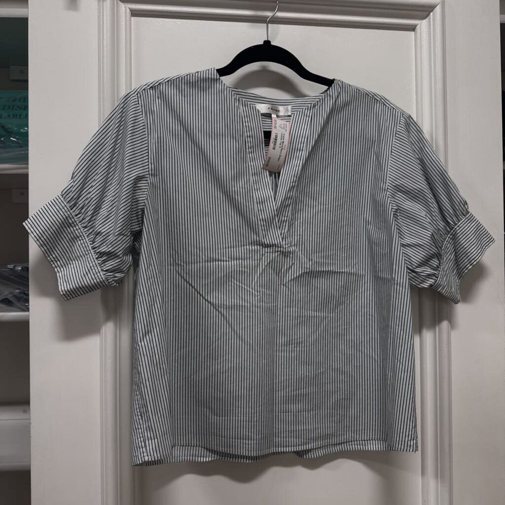 Black/Navy Stripe Cotton Top