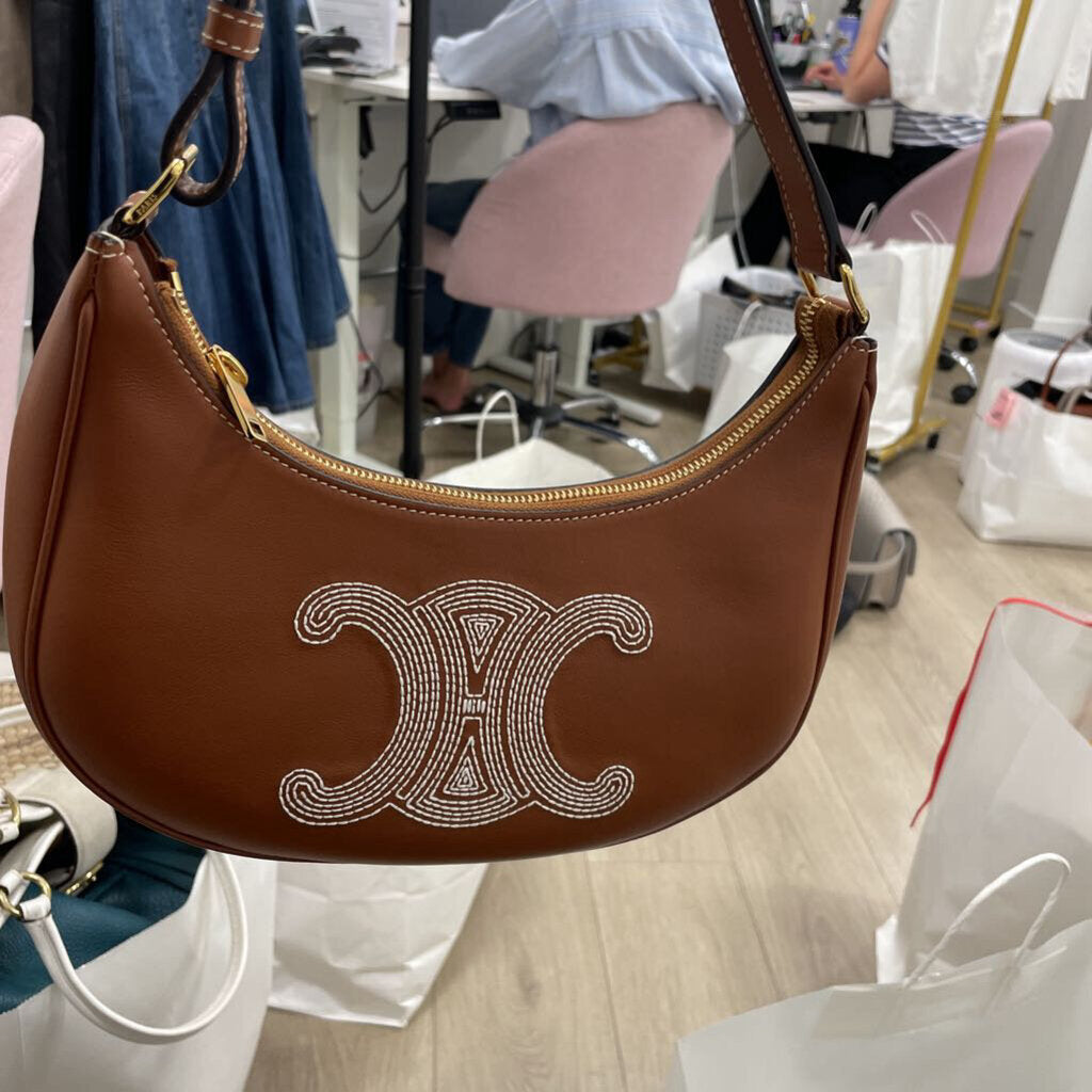 Tan Ava Bag Triomphe Logo(est 2850)