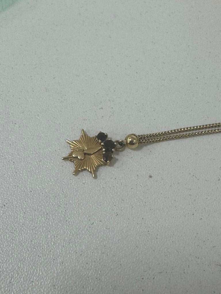 18k YG Medallion w/ Topazes
