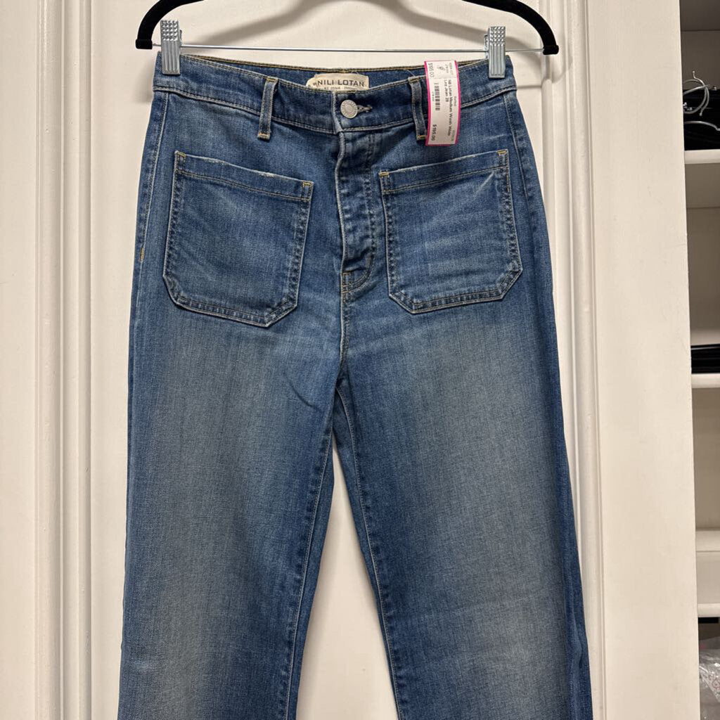 Medium Wash Wide Leg Jean