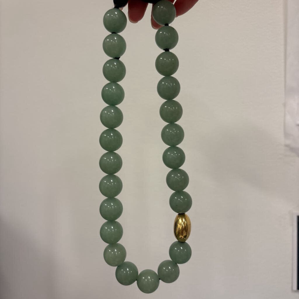Green Aventurine 18k gold 17" Necklace R:900