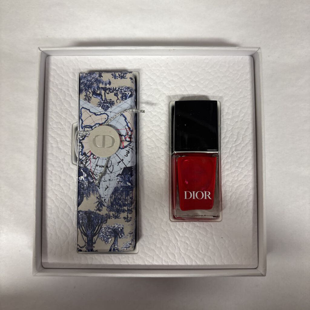 Christian Dior Red Lipstick + Nail Polish