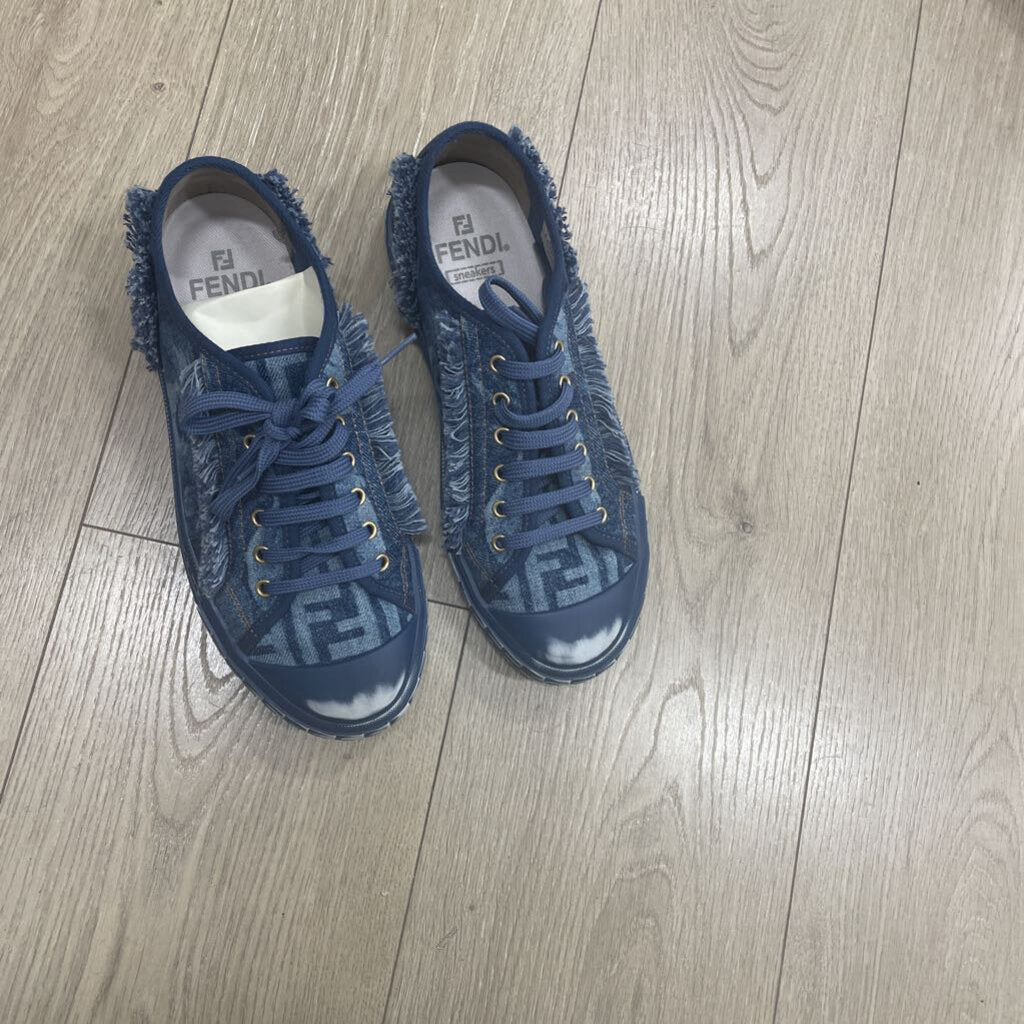 Denim Logo Sneakers