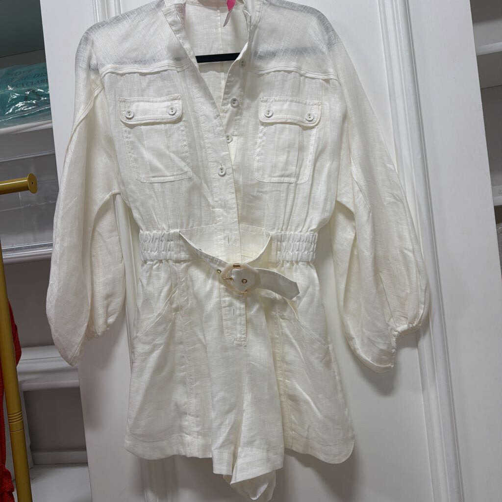 White Linen Jumpsuit