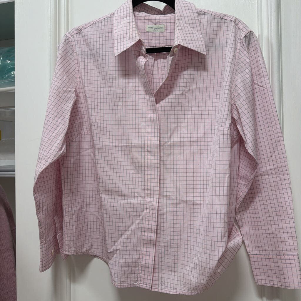 Pink/Black Check Cotton Shirt