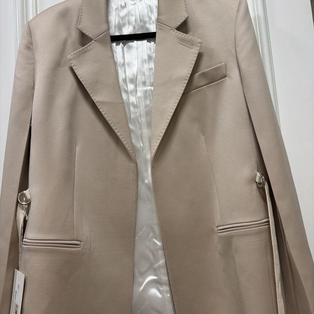 Taupe Wool Belted Blazer (NWT)