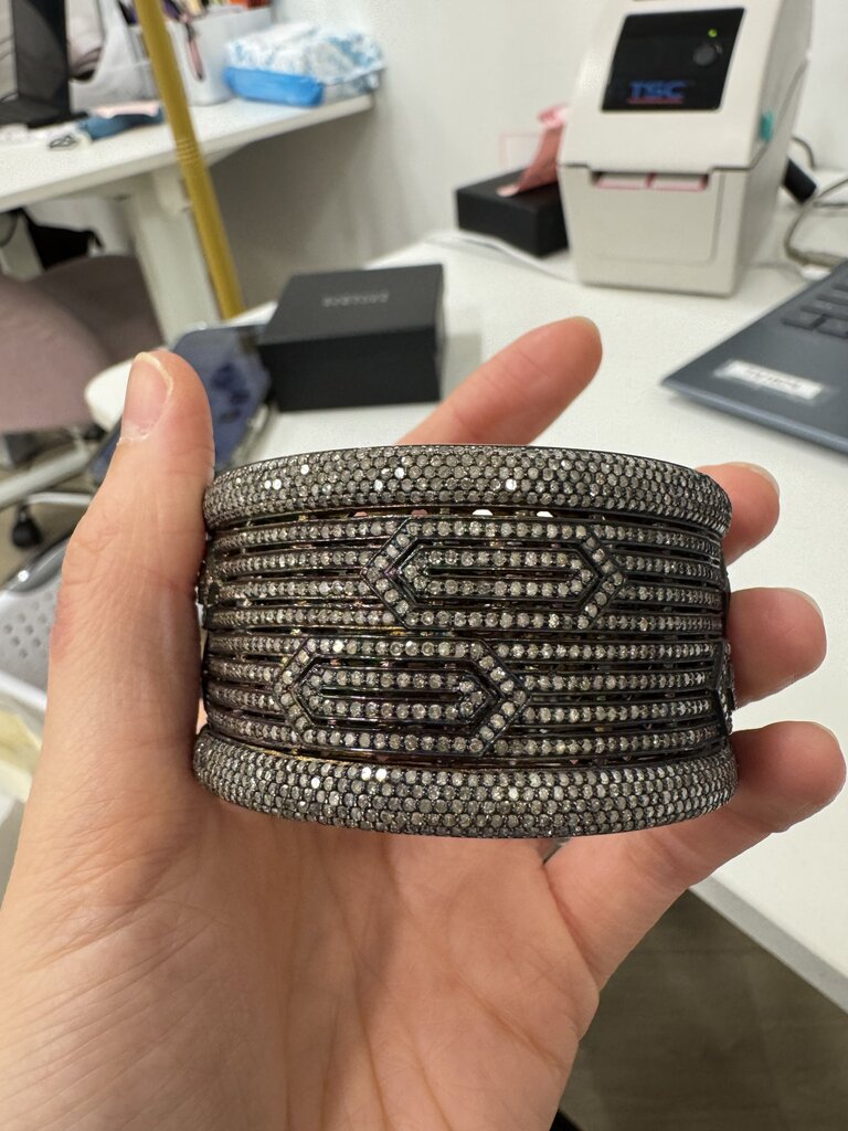 Iridescent Diamond Cuff