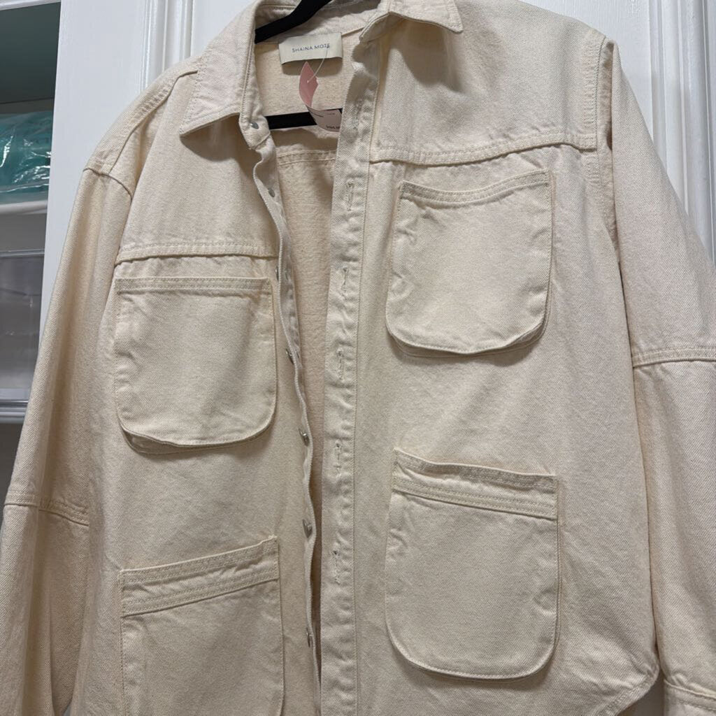 Beige Denim Jacket