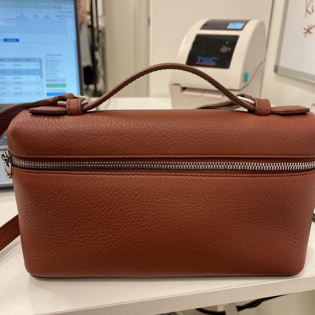 Brown Grained Extra Pocket L19 Pouch (3250)