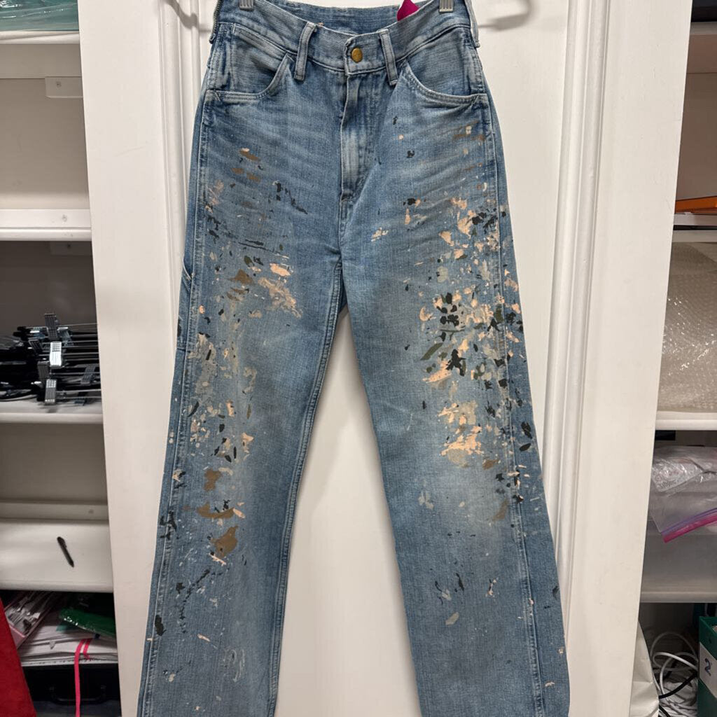 Paint Splatter Denim Work Trouser