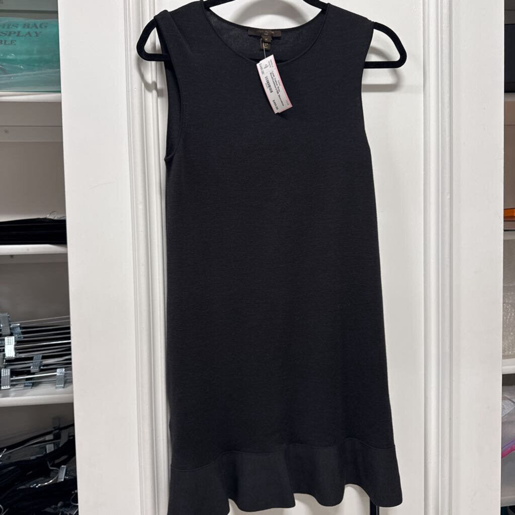 Gray Wool/Cashmere/Silk Sleeveless Mini Dress
