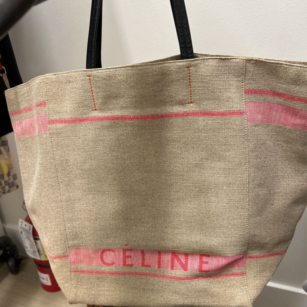 Canvas/Pink Phantom Cabas Tote(est 2100)