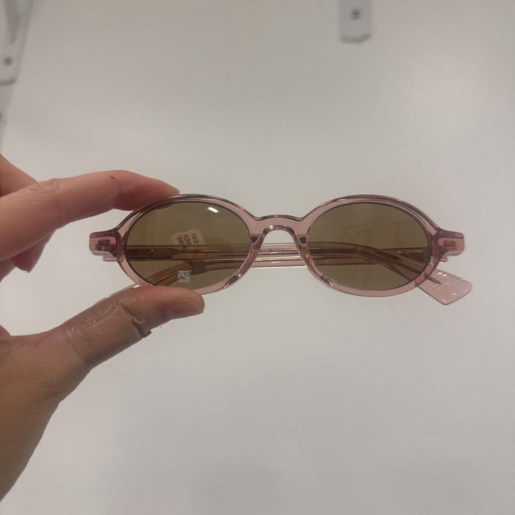 Pink Oval Sunglasses