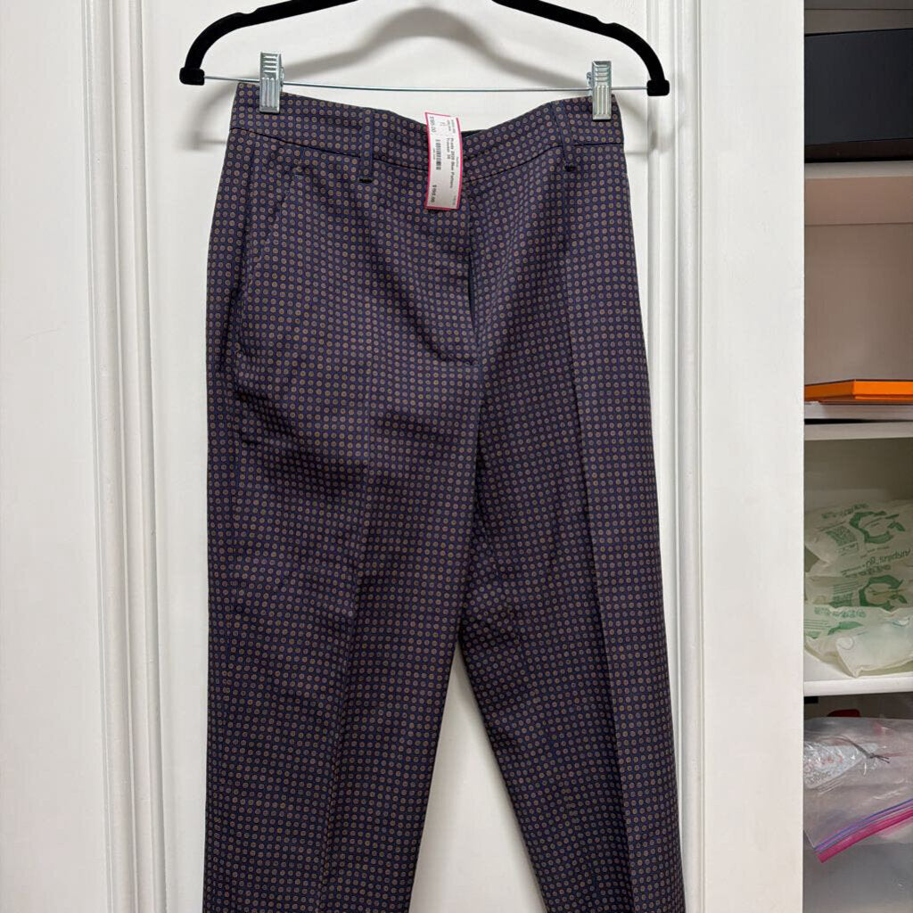 2020 Blue Pattern Trouser