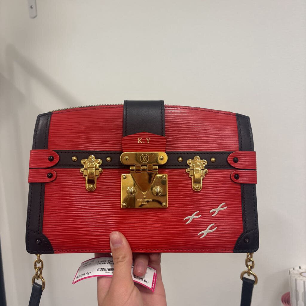 Red/Black Epi Trunk Bag (as is monogramed)
