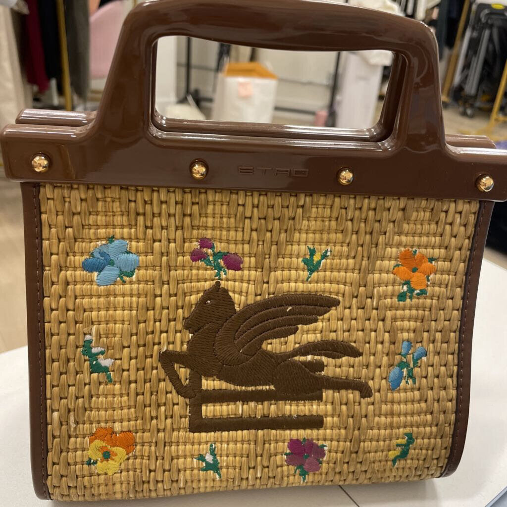 Raffia/Leather Love Trotter Bag(est 1900)