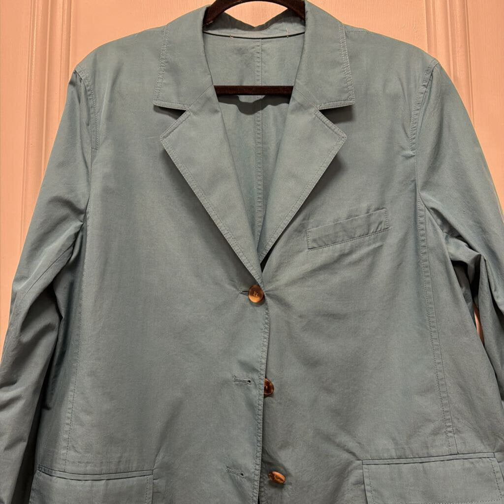 Blue Cotton Blazer