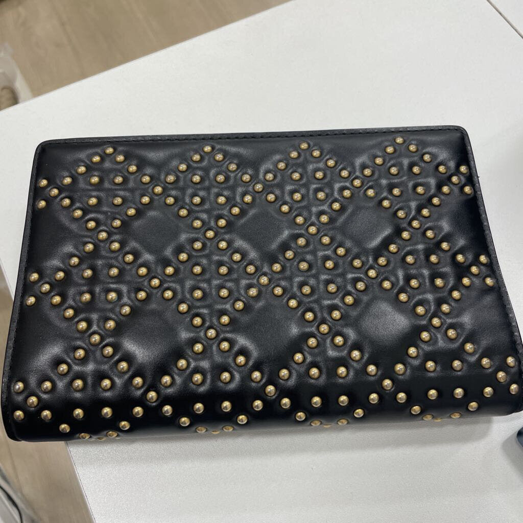 Black Stud Leather WOC