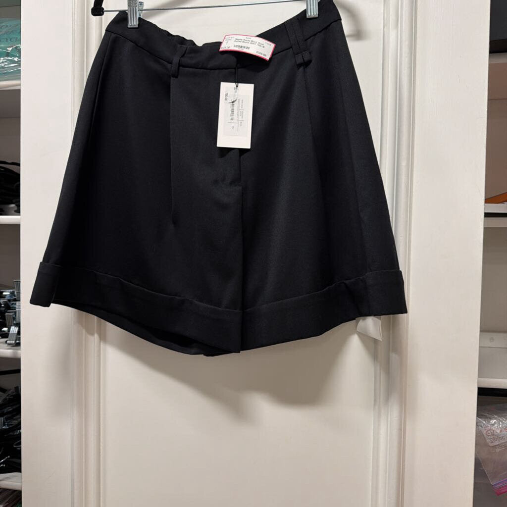 Black Wool Cuffed Shorts (NWT 750)