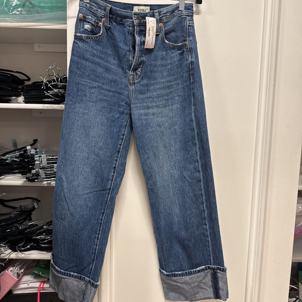 Dark Washed Straight Jean