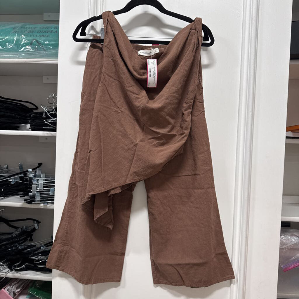 Brown Cotton Pant