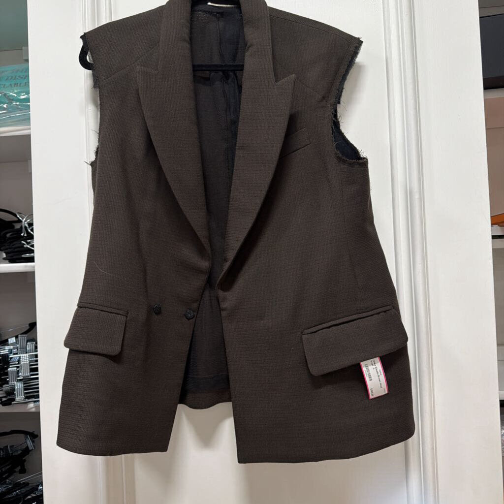 Brown Wool Vest
