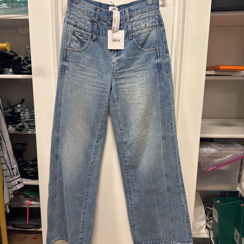 Blue Wide Leg Jeans