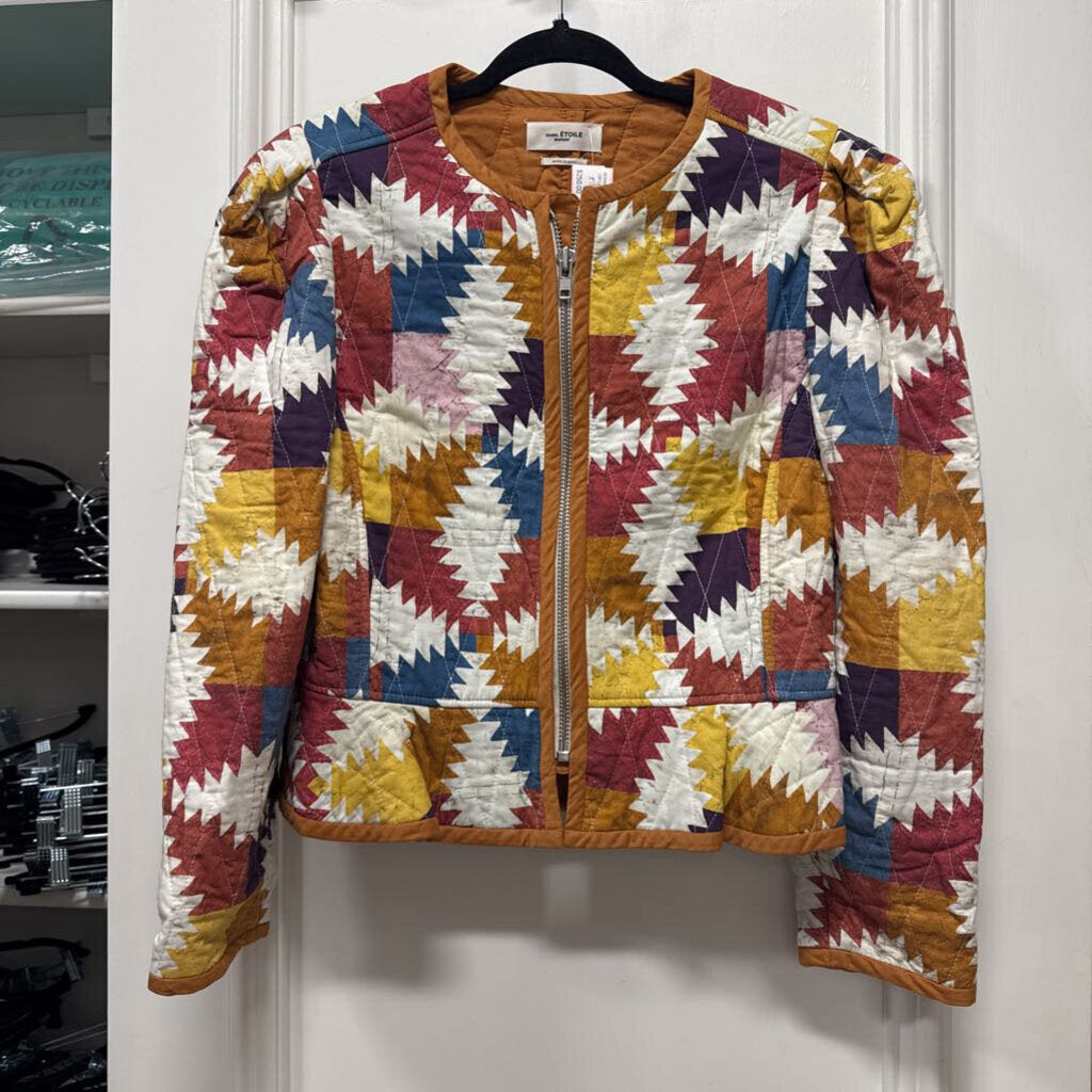 Multicolor Cotton Quilted Jacket