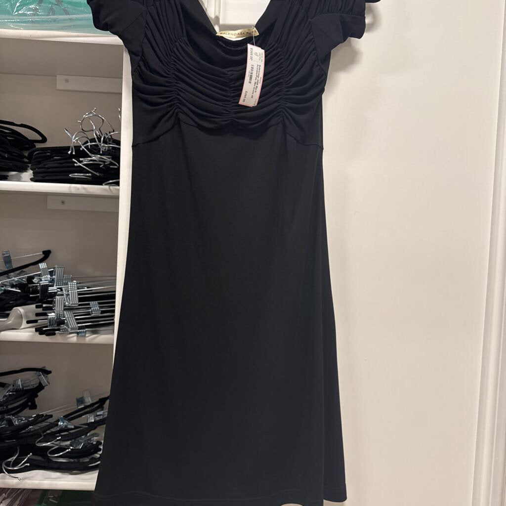 2009 Black Acetate/Poly Mini Dress