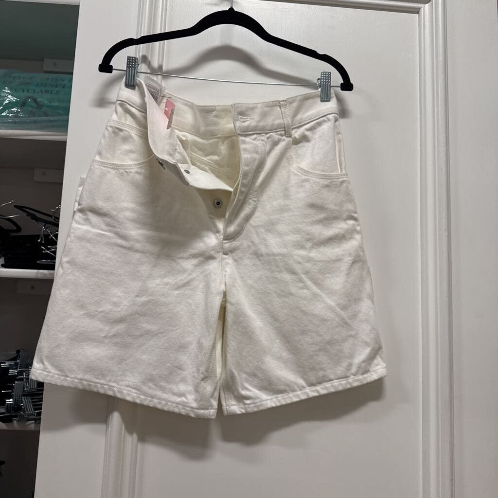 White Denim Short
