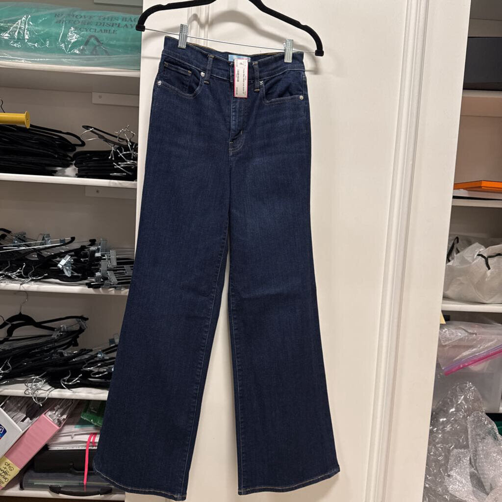 Blue Wide Leg Jeans