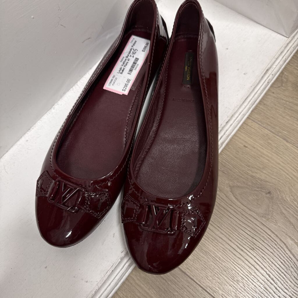 Burgandy Patent Ballet Flats