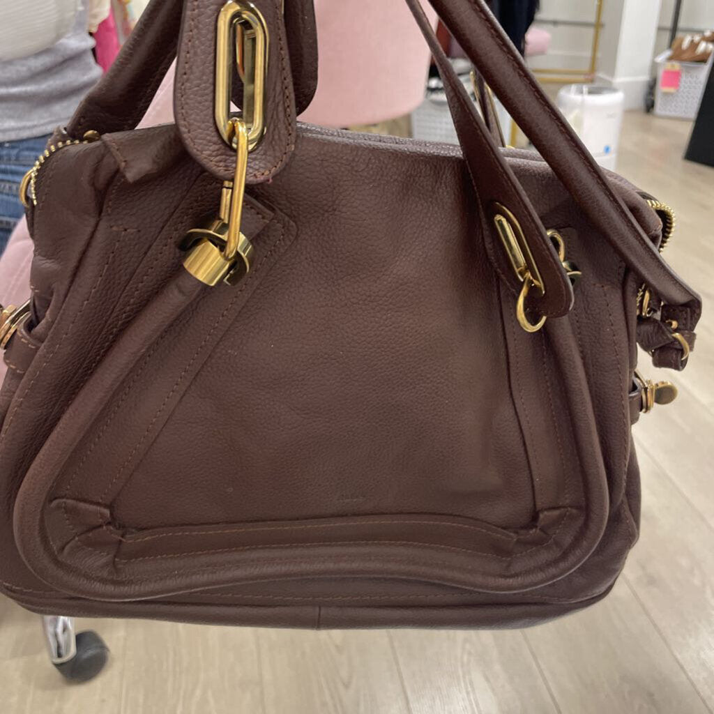 Brown Leather Paraty Shoulder Bag