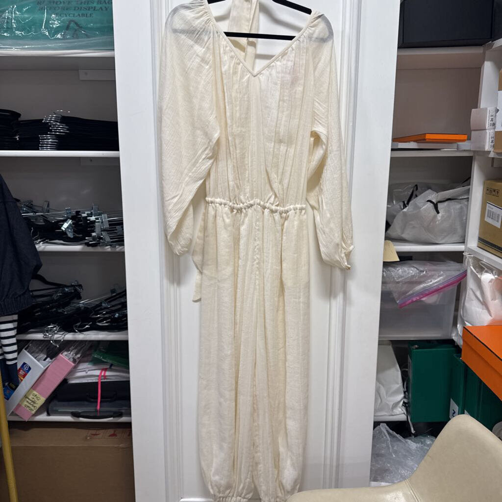 Cream Jumpsuit