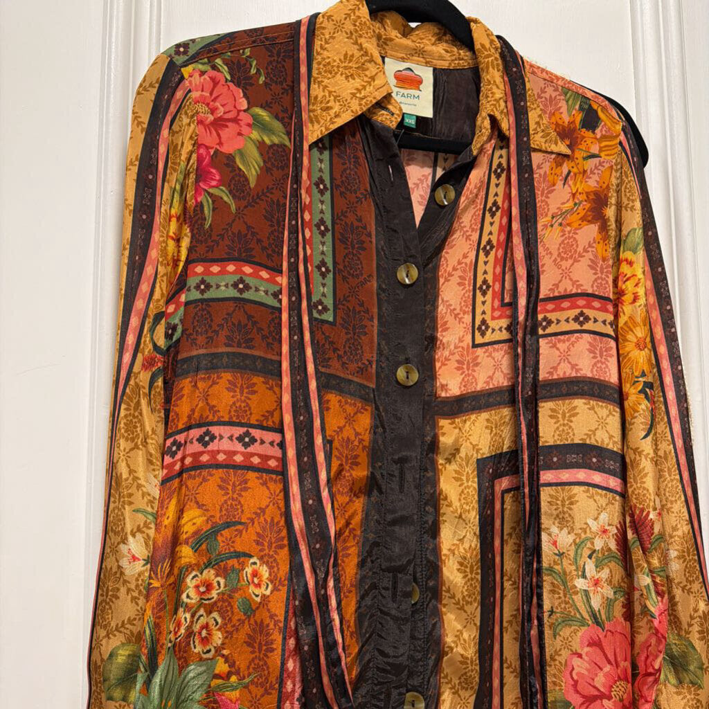 Multicolor Floral Viscose Shirt
