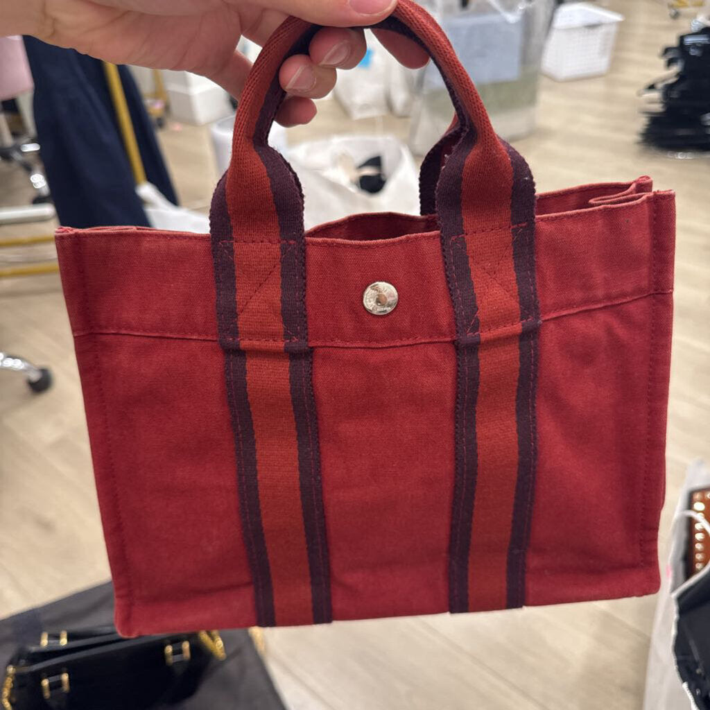 Red Canvas Fourre Tout PM Tote