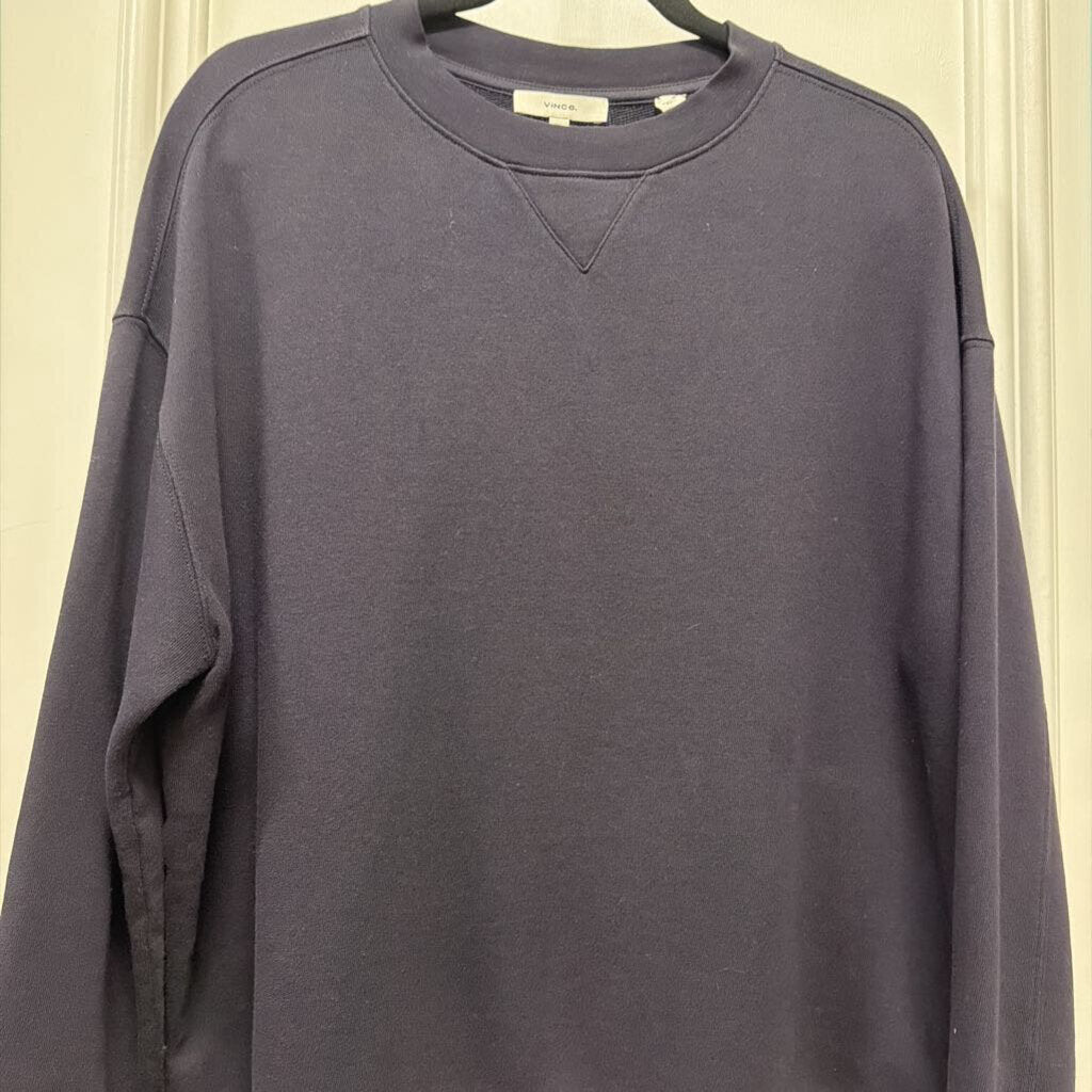 Navy Cotton Crewneck