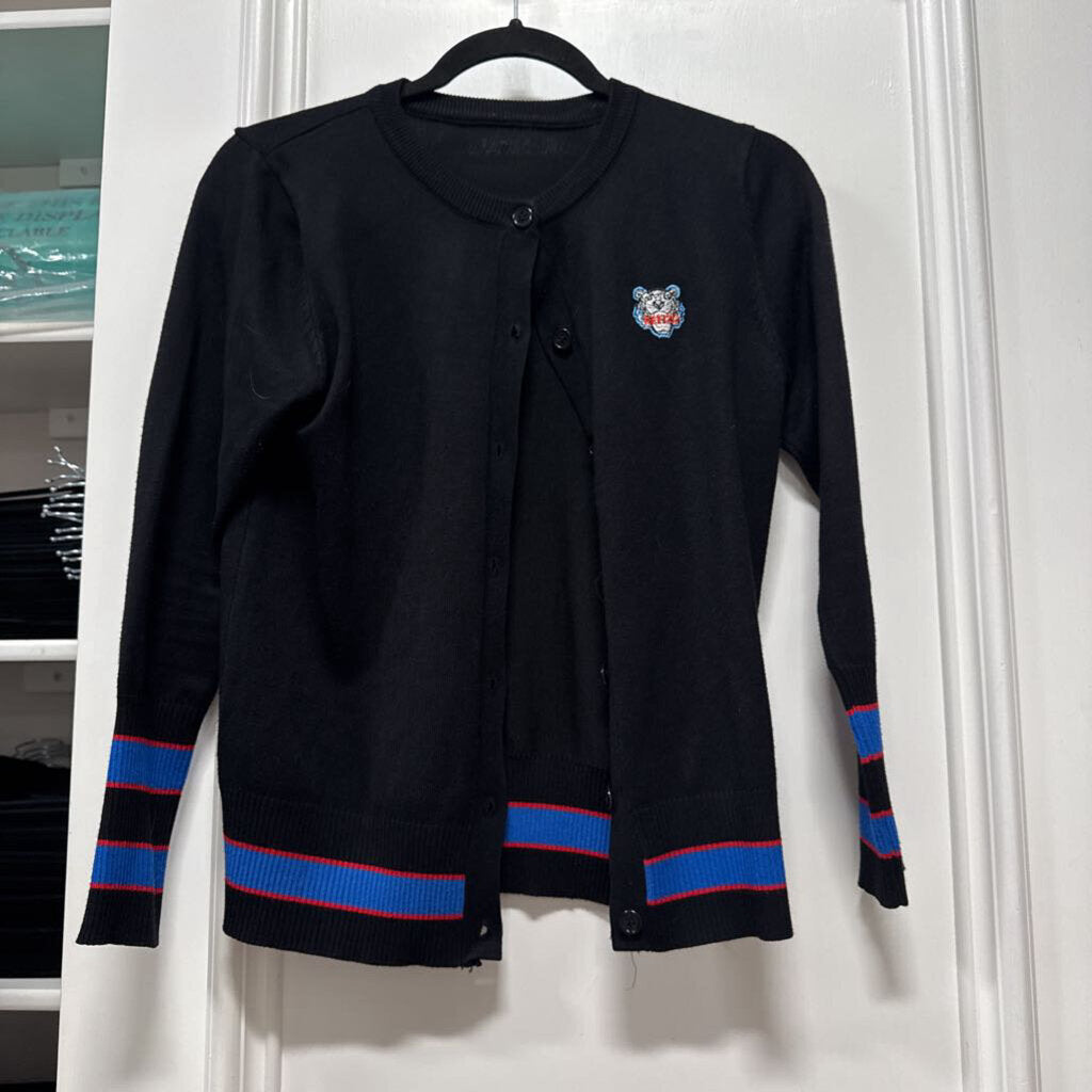 Black/Multi Logo Cardigan