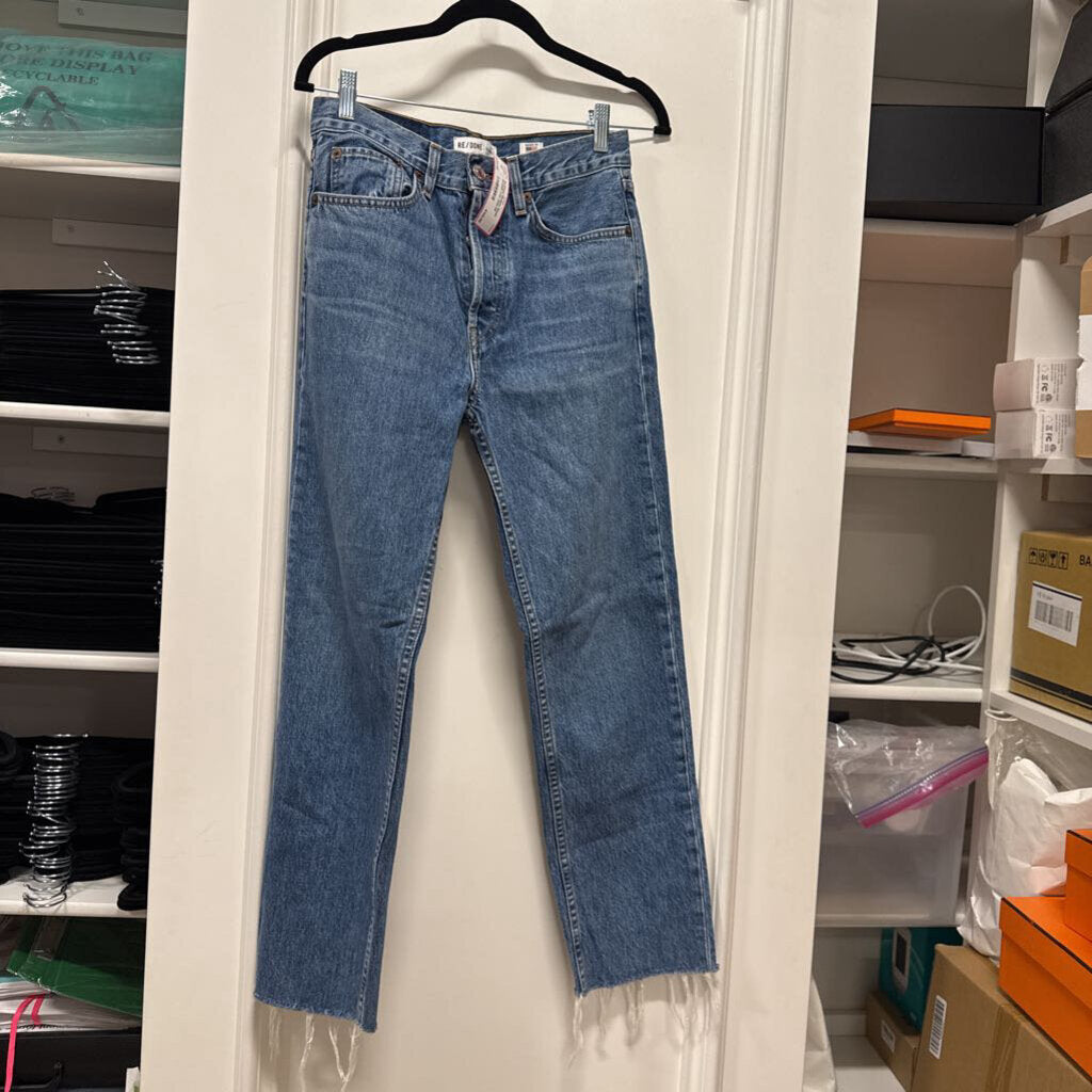 Medium Wash Straight Leg Jean