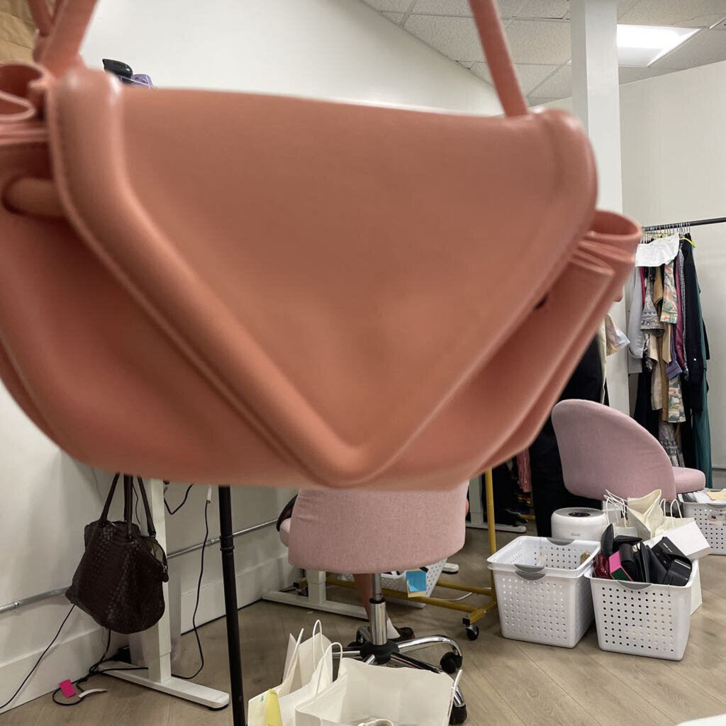 Pink Small Beak Triangle Flap Bag