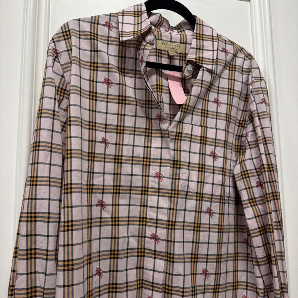 Purple Nova Check Cotton Shirt